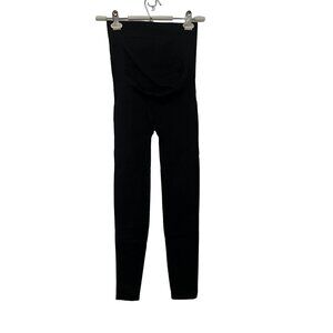 Blanqi Womens Black Everyday Belly Support Maternity Leggings Size Small